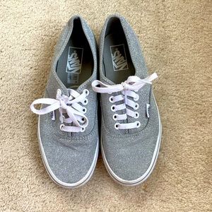 Vans - Silver Glitter/Sparkles - Women’s 8.5